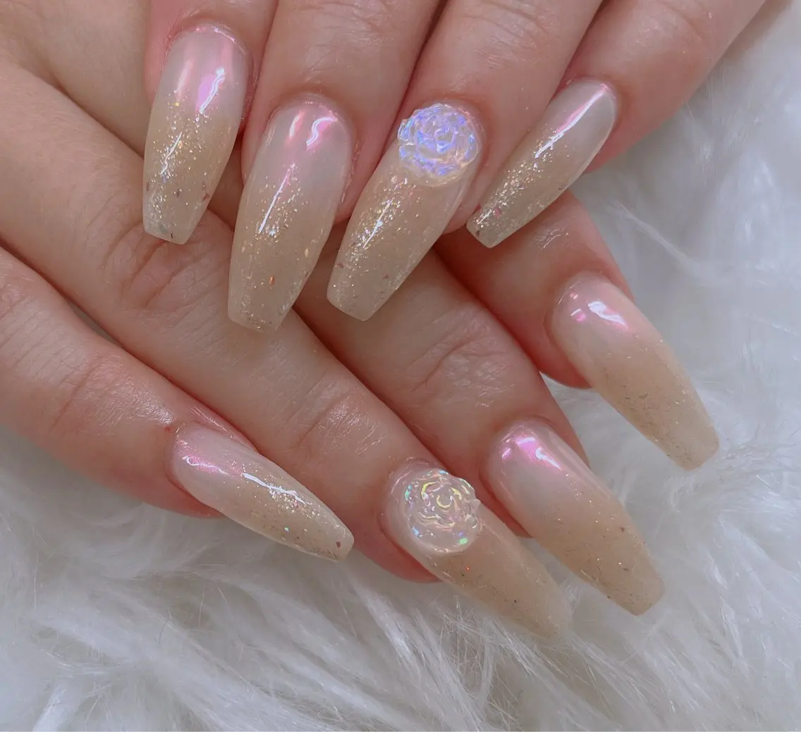 ネイル ロングネイル 持ち込み ハンドネイル Lee _nailのネイルデザイン
