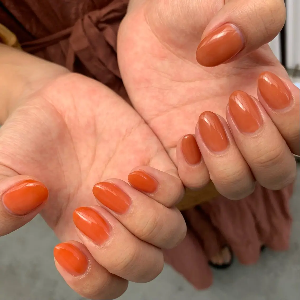 ネイル オレンジ Ricca ERIKAのネイルデザイン