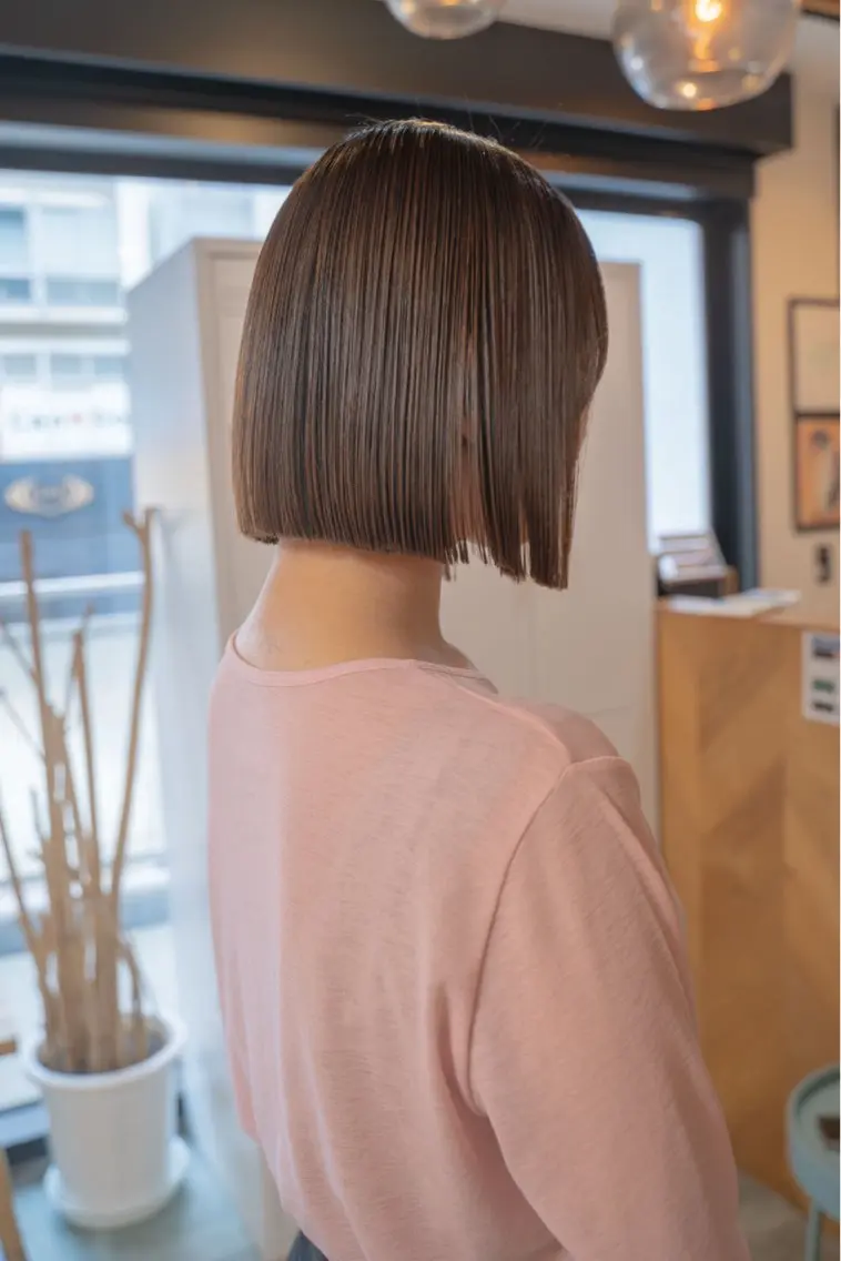 ショート カラー カット 割引中‼️縮毛矯正 船橋駅5分/鈴木杏美のヘアスタイル