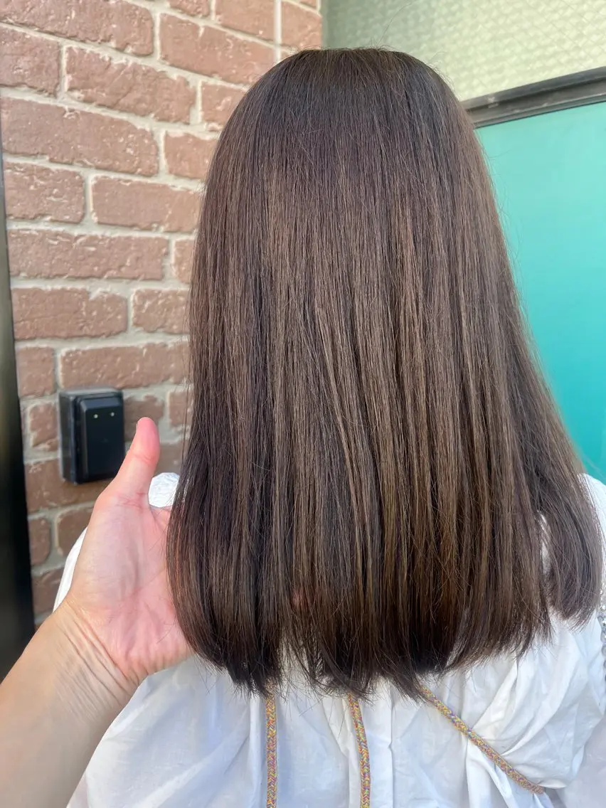 ロング カラー ブリーチ ケアブリーチ ダブルカラー イヤリングカラー ハイライトカラー ヘッドスパ 久木原 ゆりのヘアスタイル