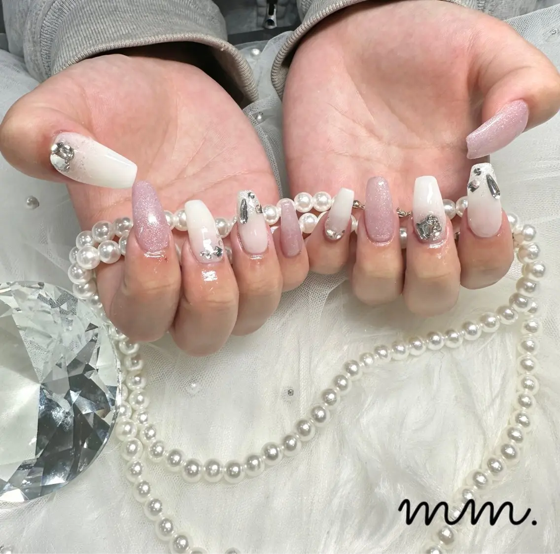 ネイル 🩷🩵mm.大宮 Riyo🧸🩵🩷のネイルデザイン