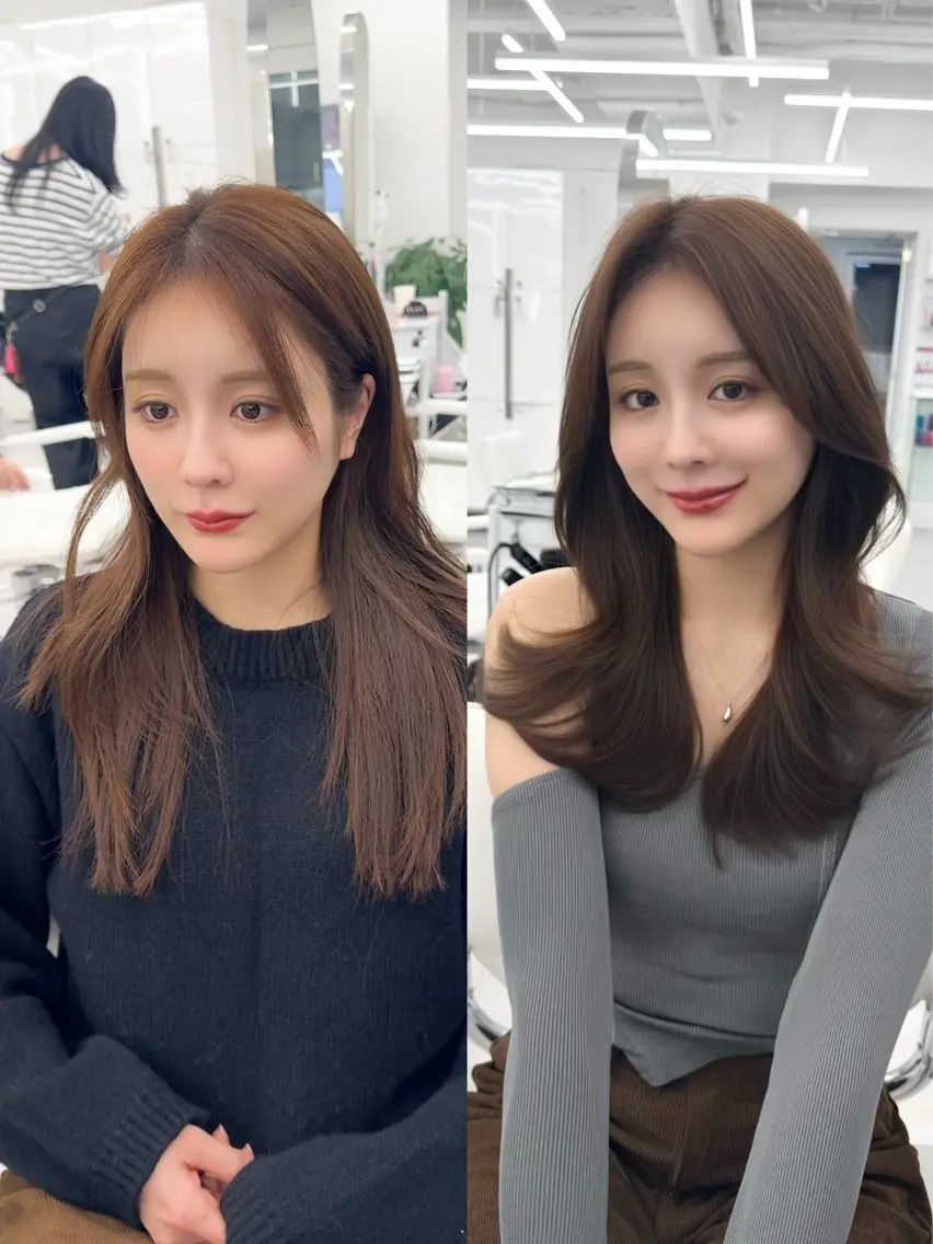 セミロング カラー ヘアアレンジ カット ヘアカラー トリートメント 顔周り&ミディアム 特化/池袋/kokiのヘアスタイル