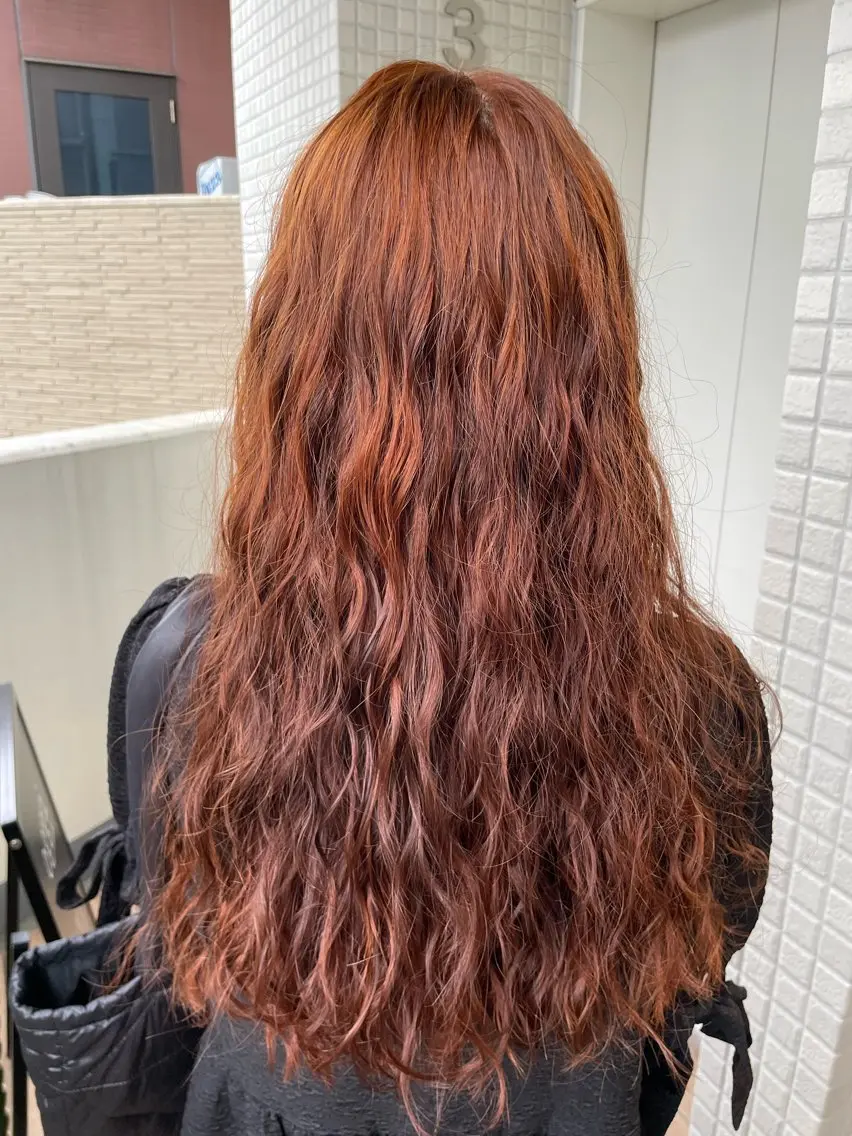 ロング カラー パーマ ヘアカラー 🎀レイヤー/パーマ カラー/ai🎀のヘアスタイル