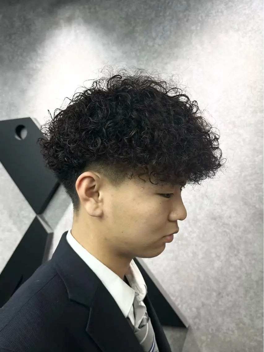 ショート パーマ カット パーマ ヘアセット 🔥フェザーパーマ 特化🔥勇斗のヘアスタイル