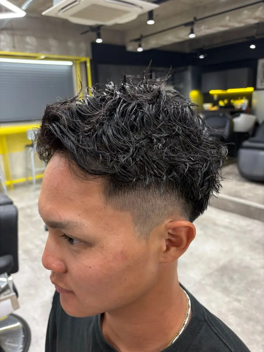 ショート パーマ メンズ 池袋メンズ専門💣 玉造利樹のヘアスタイル