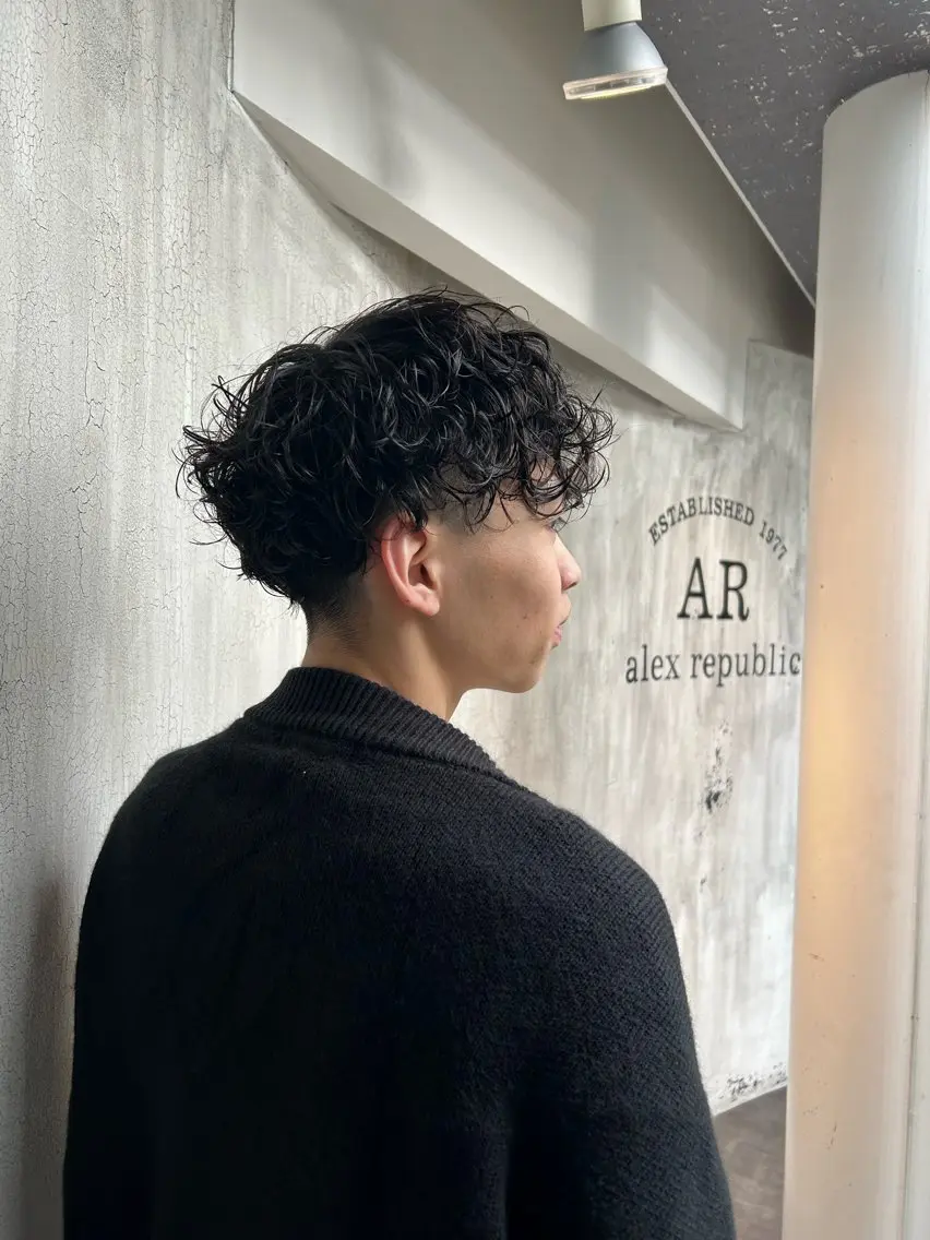 ミディアム ミディアムパーマ 佐伯 真奈のヘアスタイル