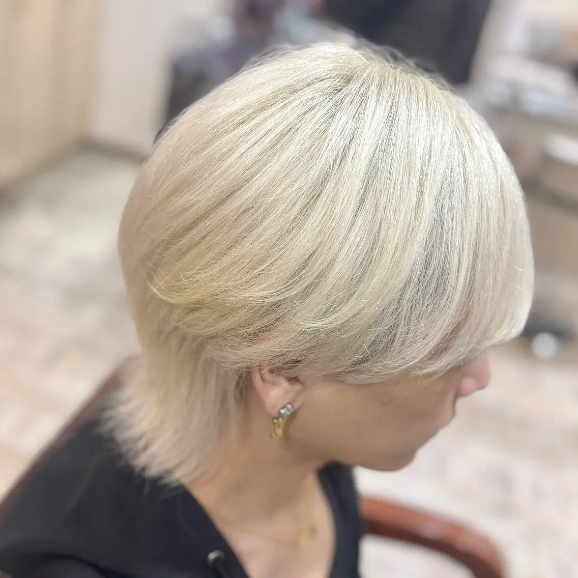 ショート カラー メンズ メンズブリーチ ブリーチ カット ヘアカラー 💥桜木町メンズ専門 💥ルキのヘアスタイル