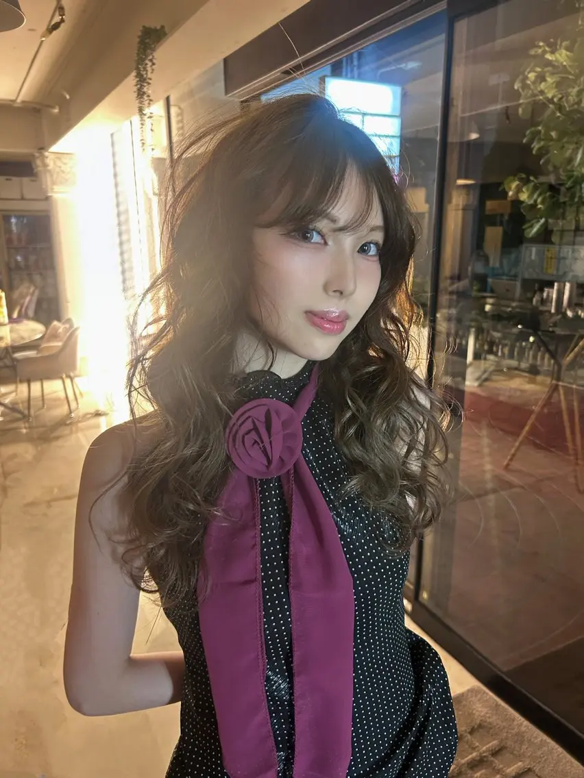 ロング カラー HARUNA/原宿/ デザイン/カットのヘアスタイル