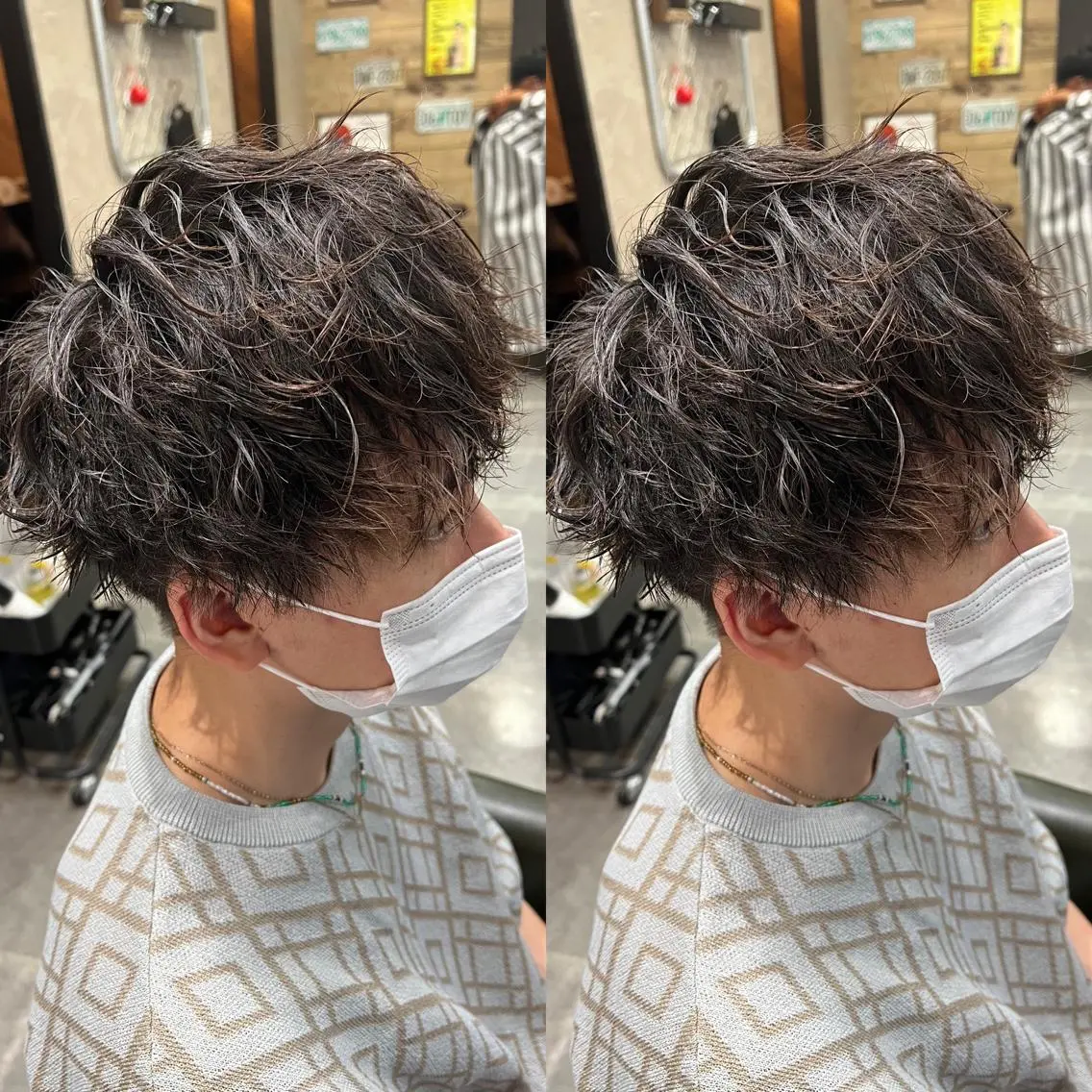 パーマ メンズ カット センターパート /植田のヘアスタイル