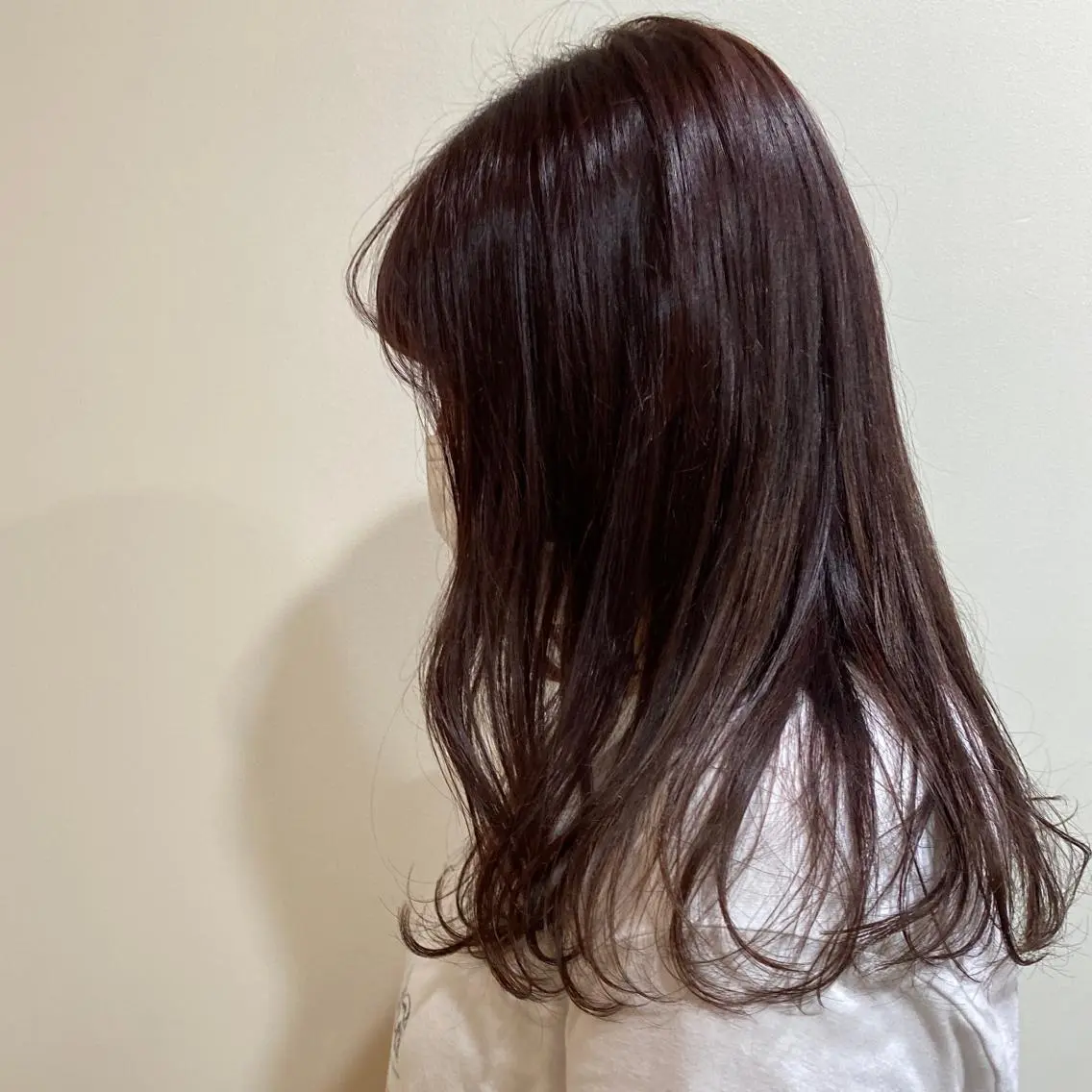 ロング カラー ブラウンカラー ピンクカラー ピンクブラウン カット ヘアカラー RIKA韓国ヘア/く びれヘア/上品カラーのヘアスタイル