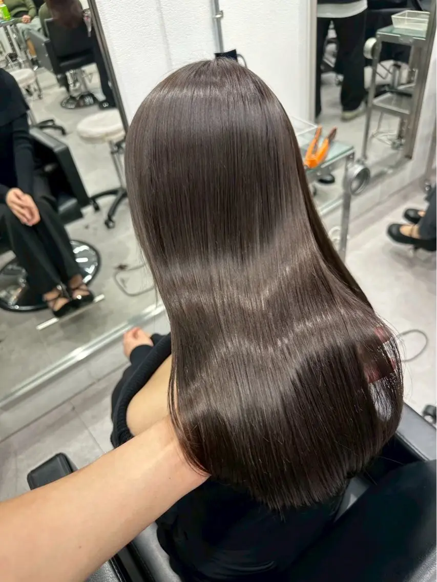 ロング 縮毛矯正 トリートメント Bond Story /名駅/長谷川仁のヘアスタイル