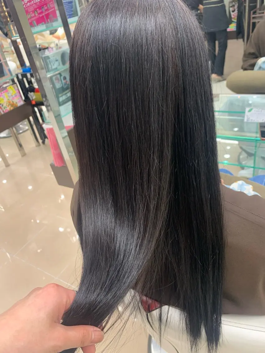 ロング くせ毛 髪質改善 縮毛矯正 トリートメント 酸性ストレート 髪質改善デザイナー kazu🐰のヘアスタイル
