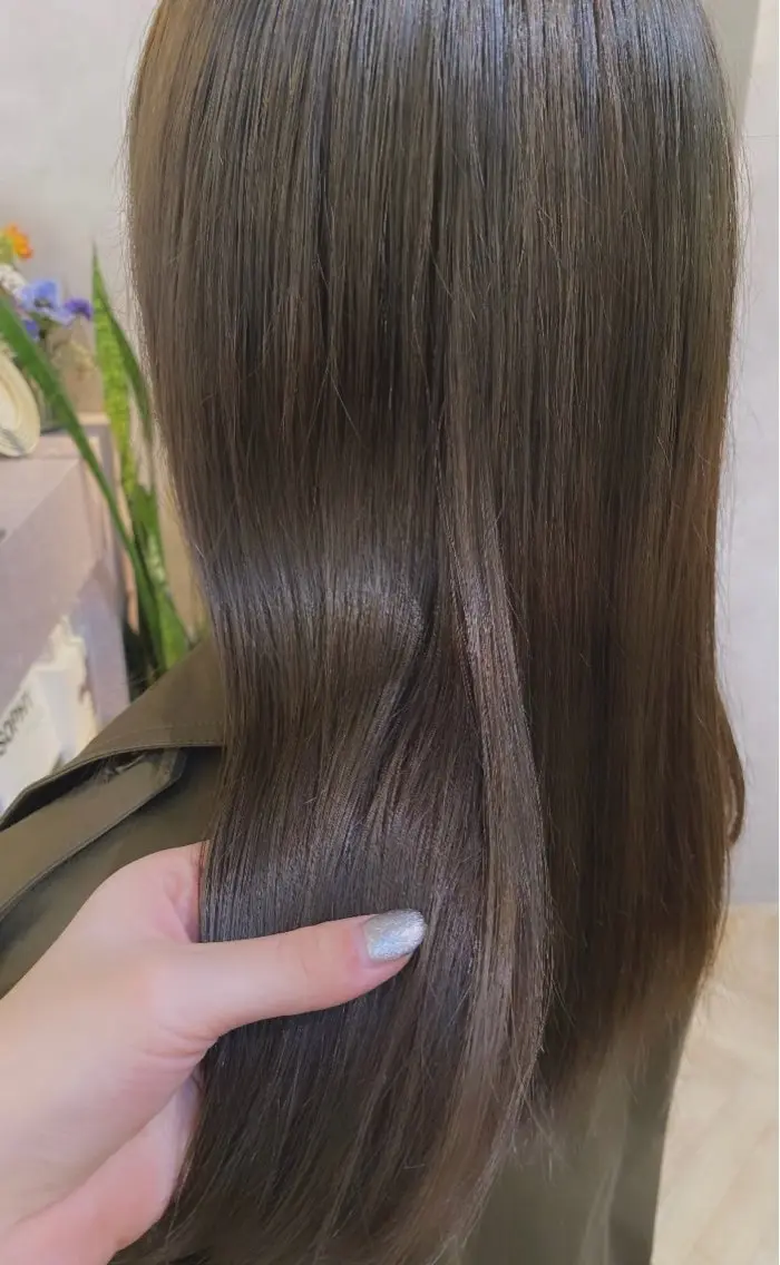 セミロング カラー カットモデル様無料 💎saaya💎のヘアスタイル