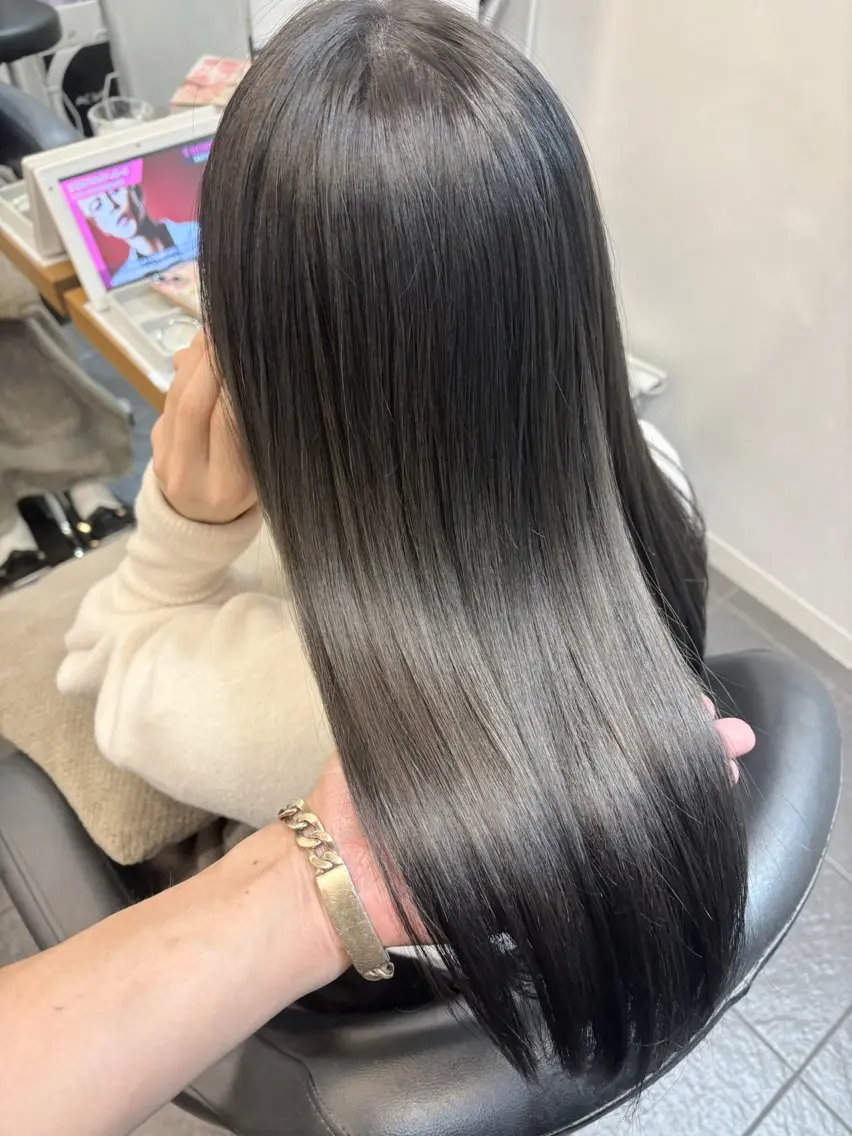 カラー 透明感カラー グレージュ アイスグレージュ 髪質改善 ヘアカラー トリートメント ヘッドスパ グレージュ/髪質改善 Yamato.hのヘアスタイル