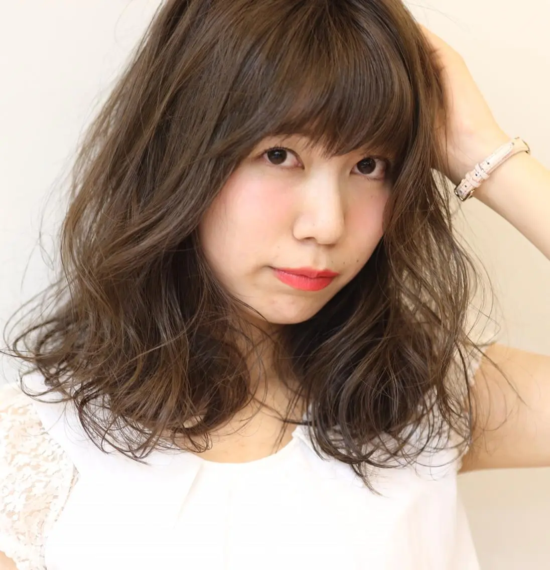 ミディアム カラー カット ヘアカラー トリートメント 似合わせカット 銀座/アライ カズヤのヘアスタイル