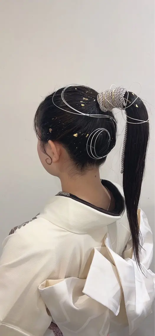 ヘアアレンジ 成人式 カノエ大濠店／カラー AZUのヘアスタイル