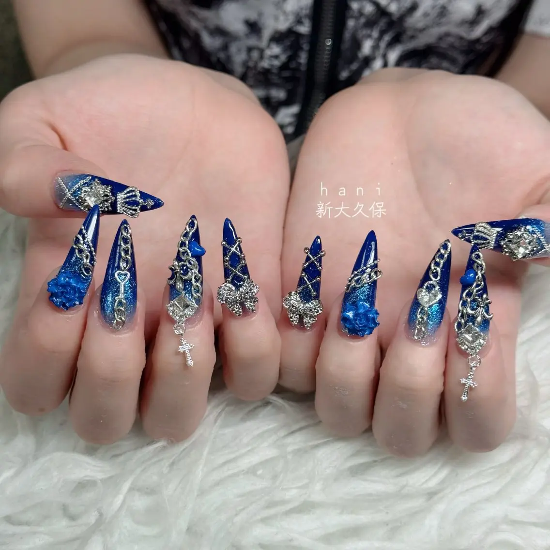 ネイル フットネイル フレンチネイル グラデーション 韓国ネイル ロングネイル ハンドネイル Hani Nail Salonのネイルデザイン