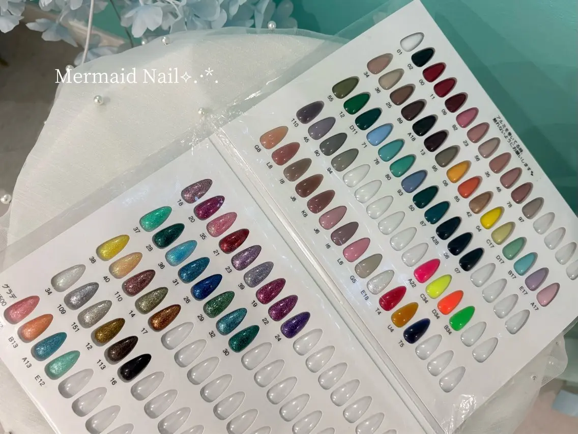 ネイル ジェルネイル ハンドネイル Mermaid Nail♡Akariのネイルデザイン