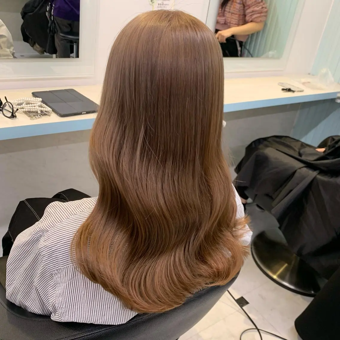 ロング カット ヘアカラー トリートメント 🤍大人っぽ韓国暗髪 🤍Asuka🤍のヘアスタイル