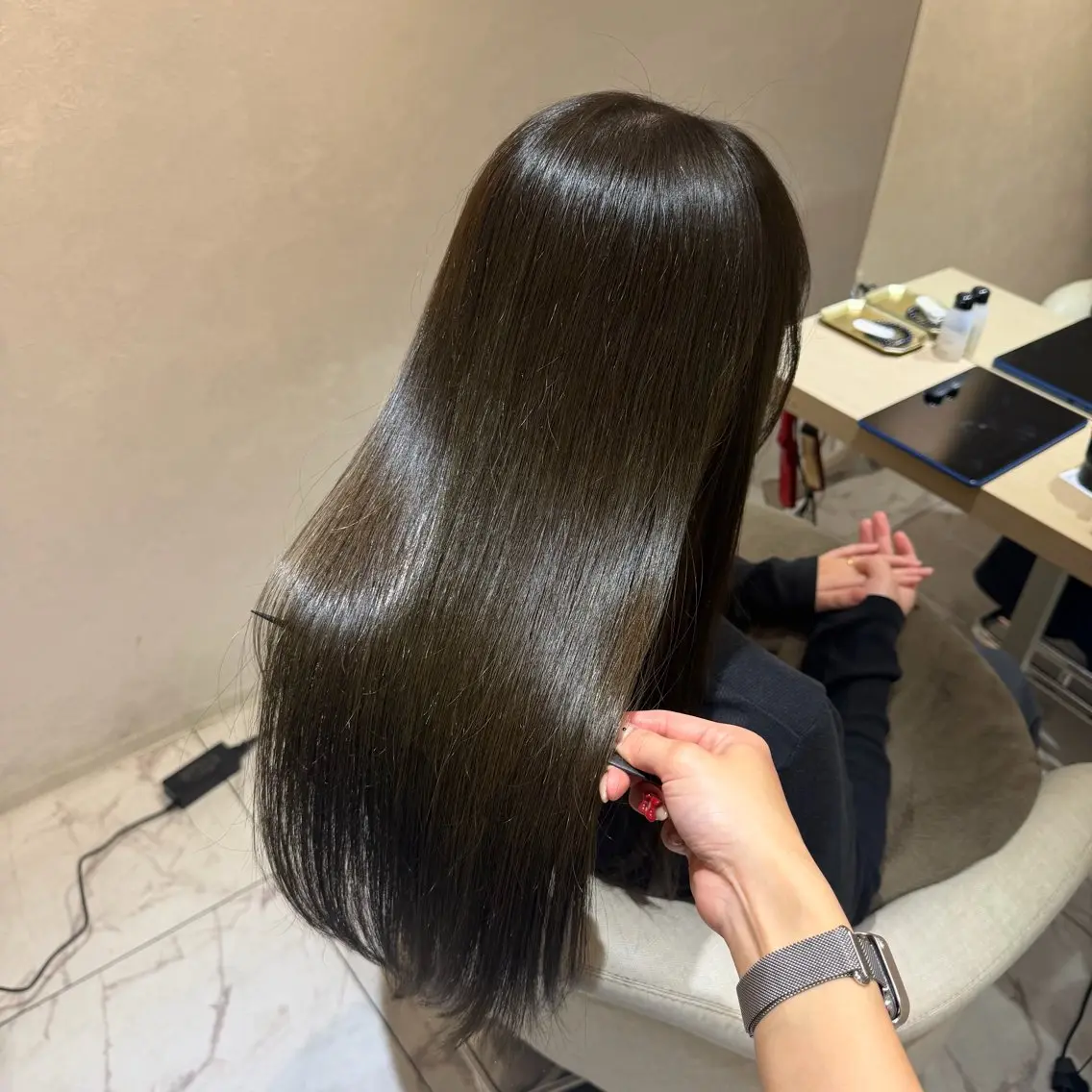 日吉限定🎀カット🪞イルミナカラー🩰髪質改善ウルトワトリートメントor13stepトリートメント🧴ヘッドスパの写真