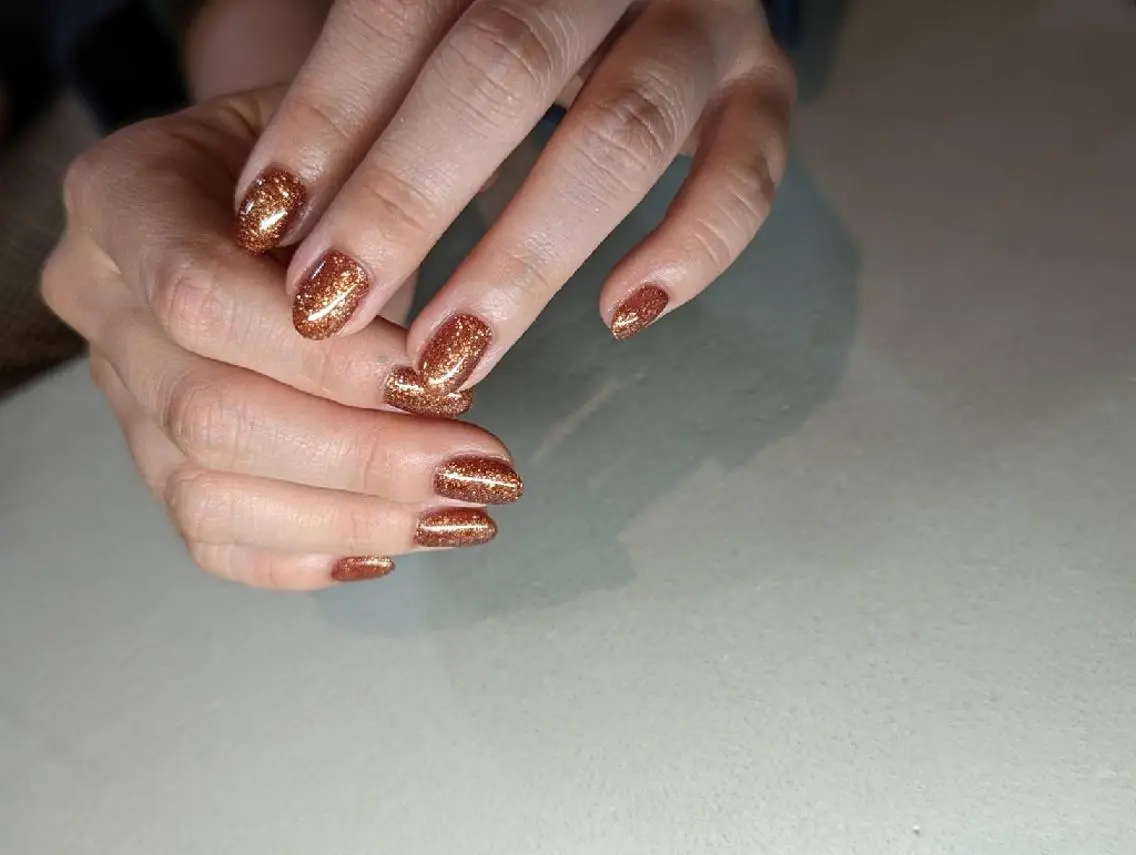 ネイル ラメ(グリッター) ワンカラーネイル ハンドネイル Nailsalon BEeR。のネイルデザイン