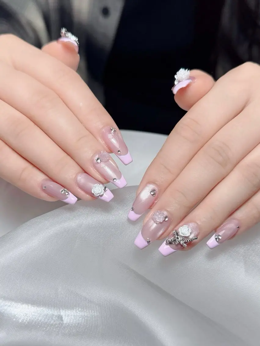 ネイル アートネイル 韓国ネイル 持ち込み ワンホンネイル ハンドネイル Lenie Nail Salonのネイルデザイン