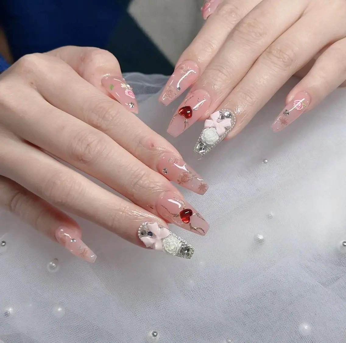 ネイル フレンチネイル ジェルネイル ハロウィン 韓国ネイル マグネットネイル ハンドネイル H.baby Nail Salonのネイルデザイン
