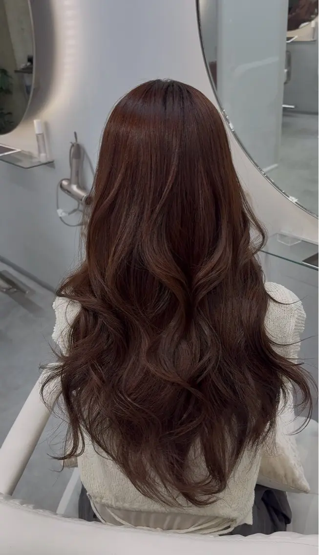 ロング ヘアカラー トリートメント 代官山×美髪 縮毛矯正艶カラー🫧のヘアスタイル