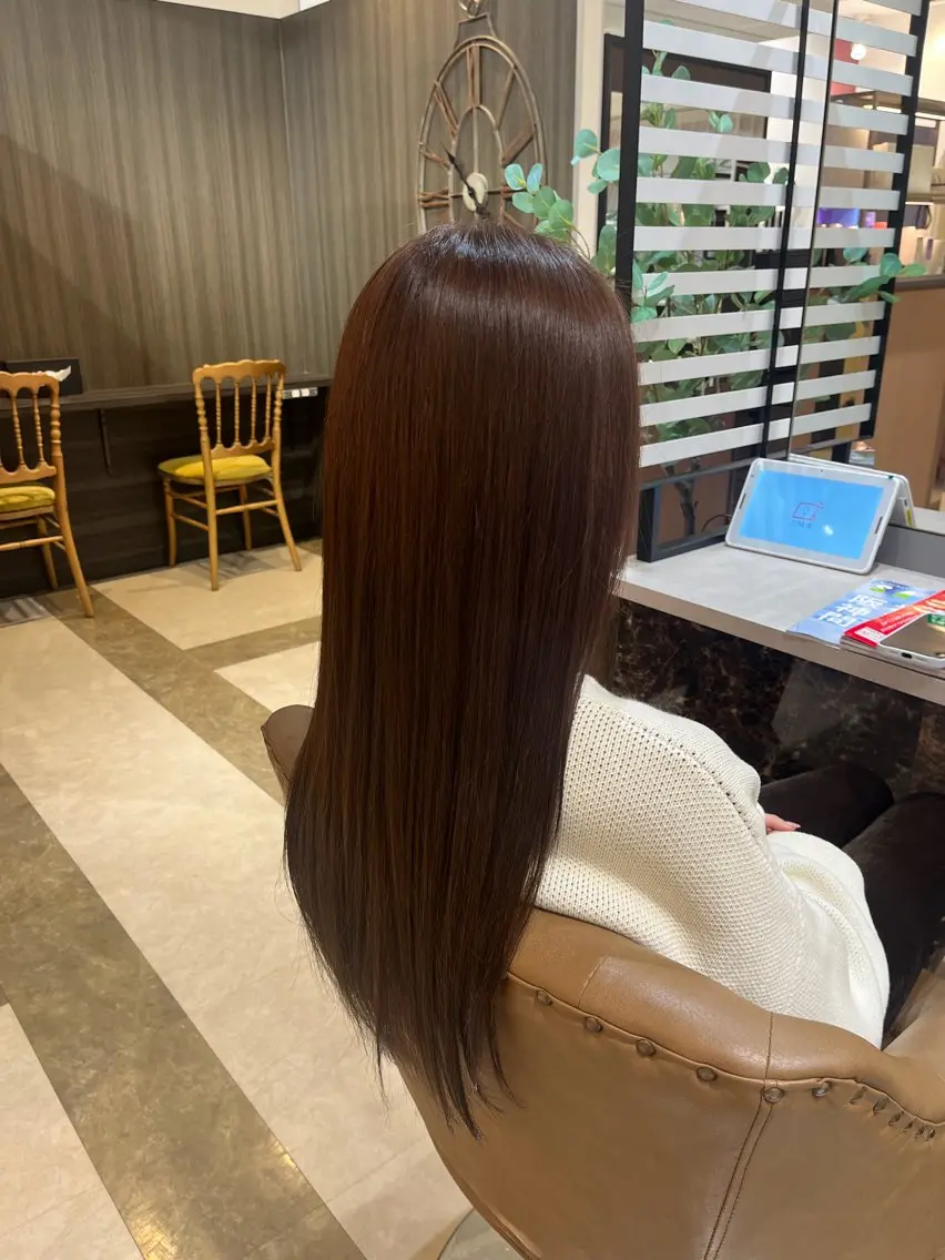 ロング カラー ブラウンカラー 鳥見 若菜のヘアスタイル