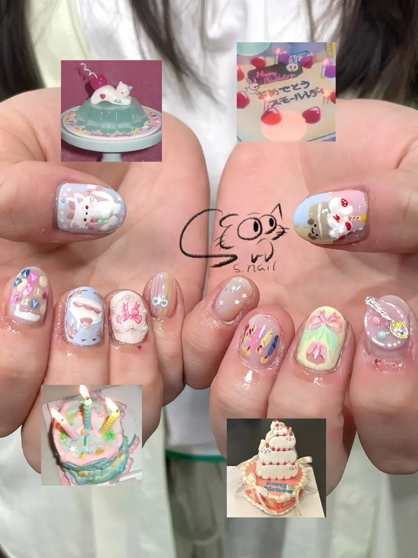 ネイル チークネイル フレンチネイル グラデーション マグネットネイル ワンカラーネイル S.nail _のネイルデザイン