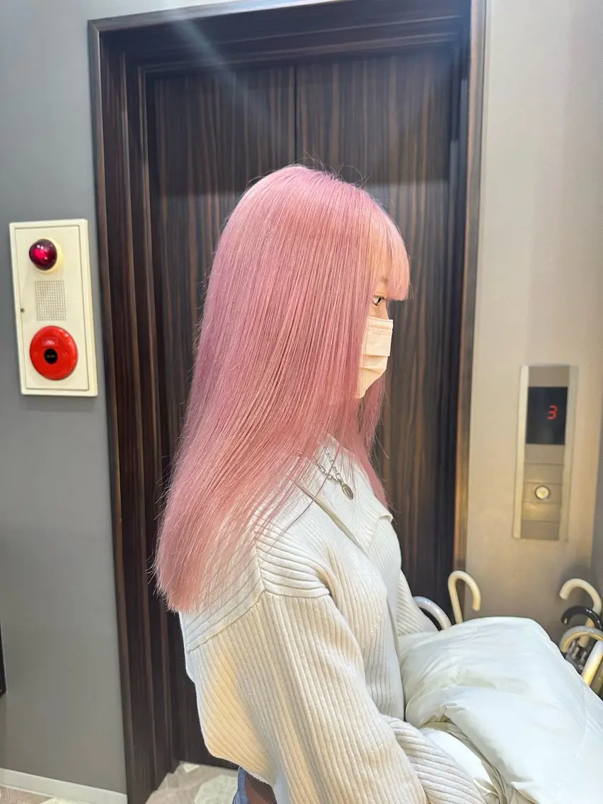 ミディアム カラー ヘアカラー トリートメント jill by gisel＿のヘアスタイル
