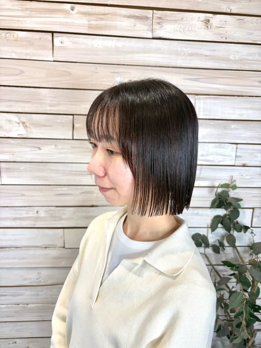 【パサつき改善】艶ストレート➕ボブの写真