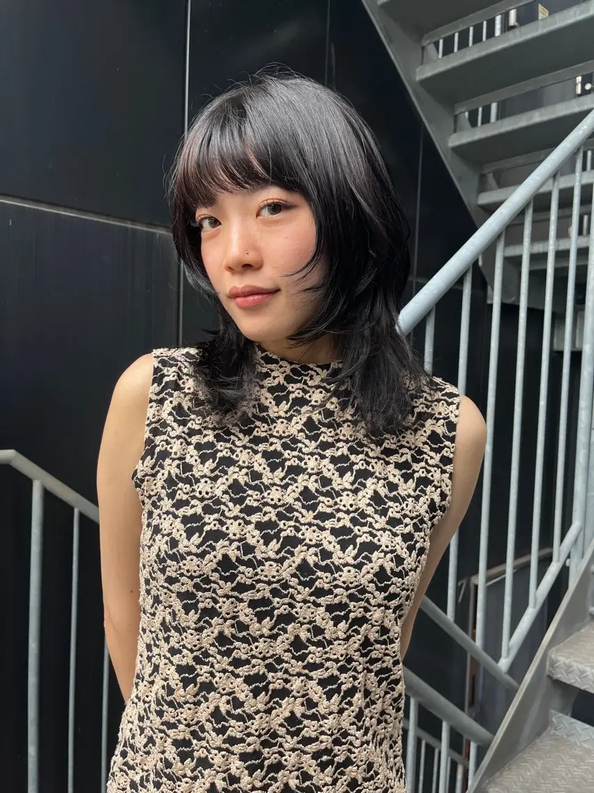 ショート カラー レイヤーカット ウルフカット MINX 外山 海成/銀座のヘアスタイル