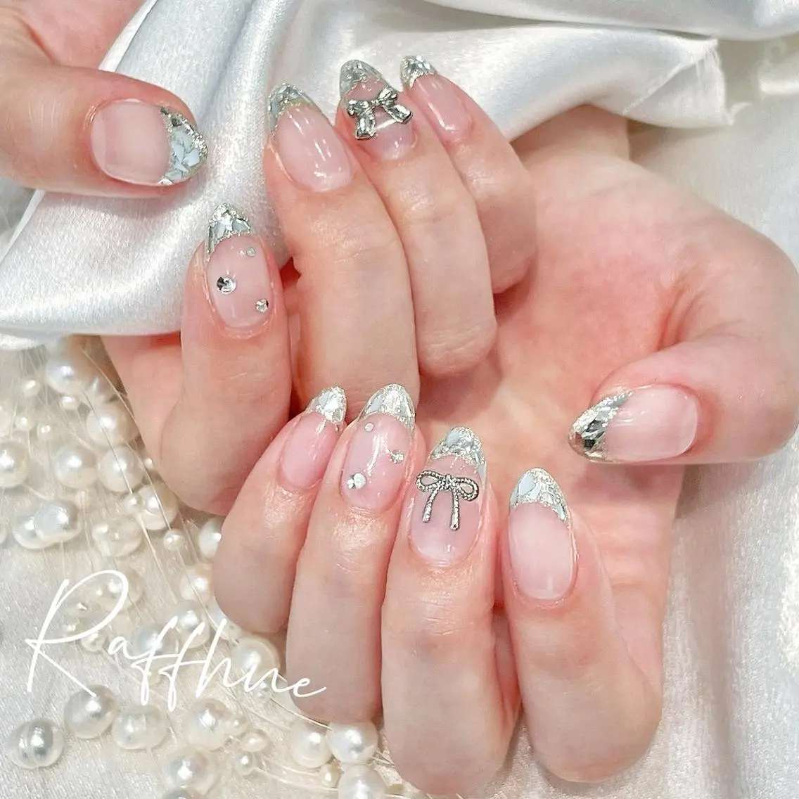 ネイル ハンドネイル RAFFINE haru🦋🩵のネイルデザイン