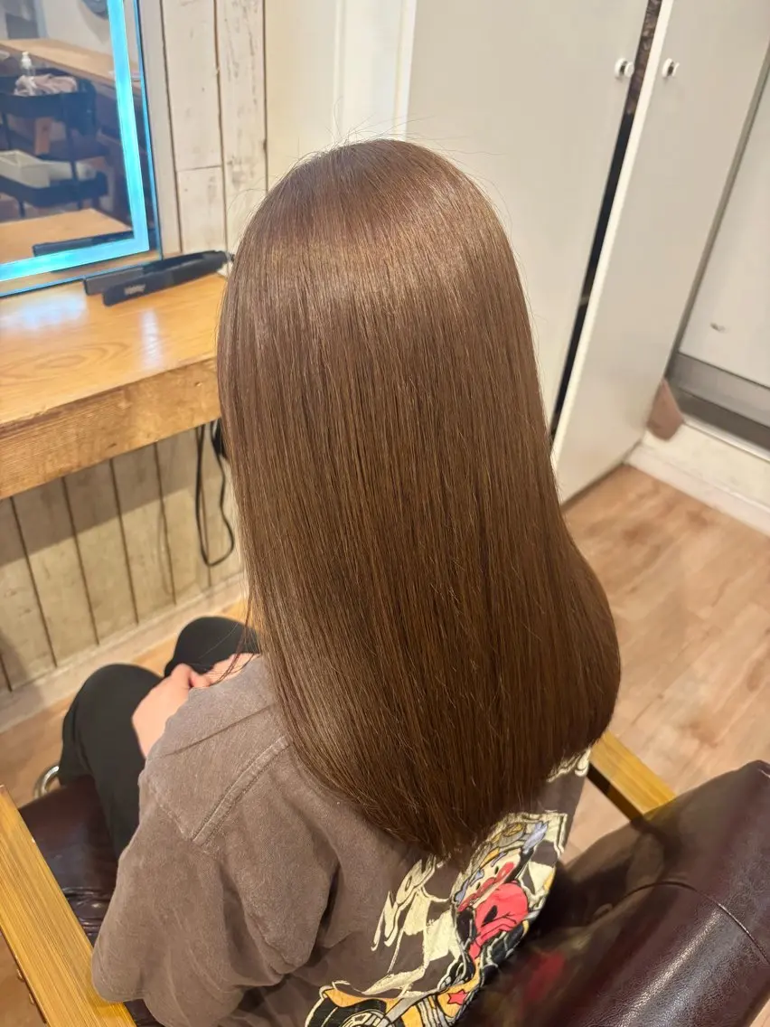 セミロング カラー ヘアカラー little ruca‎𖤐のヘアスタイル