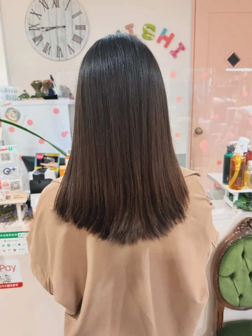 セミロング レイヤーカット トリートメント 個室サロン🌼万希 ヘアケア/ヘッドスパのヘアスタイル