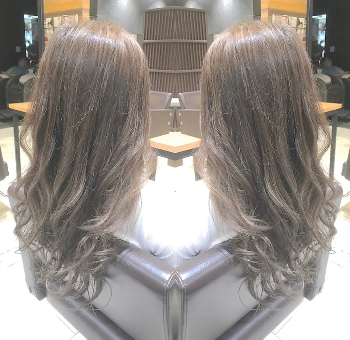 ロング カラー パーマ ヘアアレンジ メンズ キッズ ネイル マツエク・マツパ EnBlesS西宮 マンツーマン神道有基のヘアスタイル