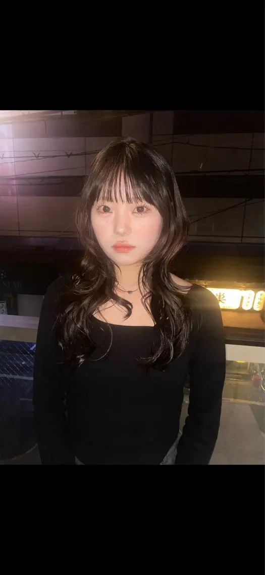 セミロング カラー レイヤーカット ウルフカット モデル募集中！ミカのヘアスタイル