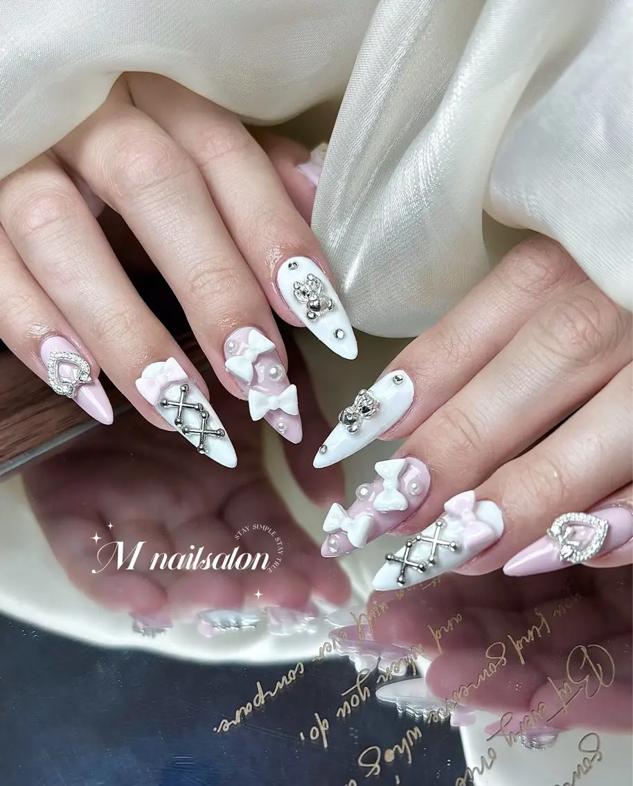 ネイル ハンドネイル M🌷nail 長さだし専門店のネイルデザイン