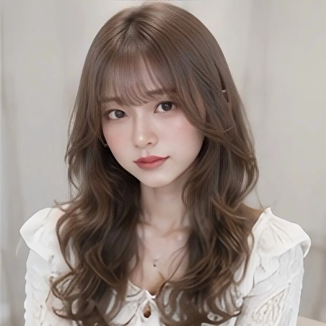 ロング 縮毛矯正/レイヤー/ 前髪カット/おばかんのヘアスタイル