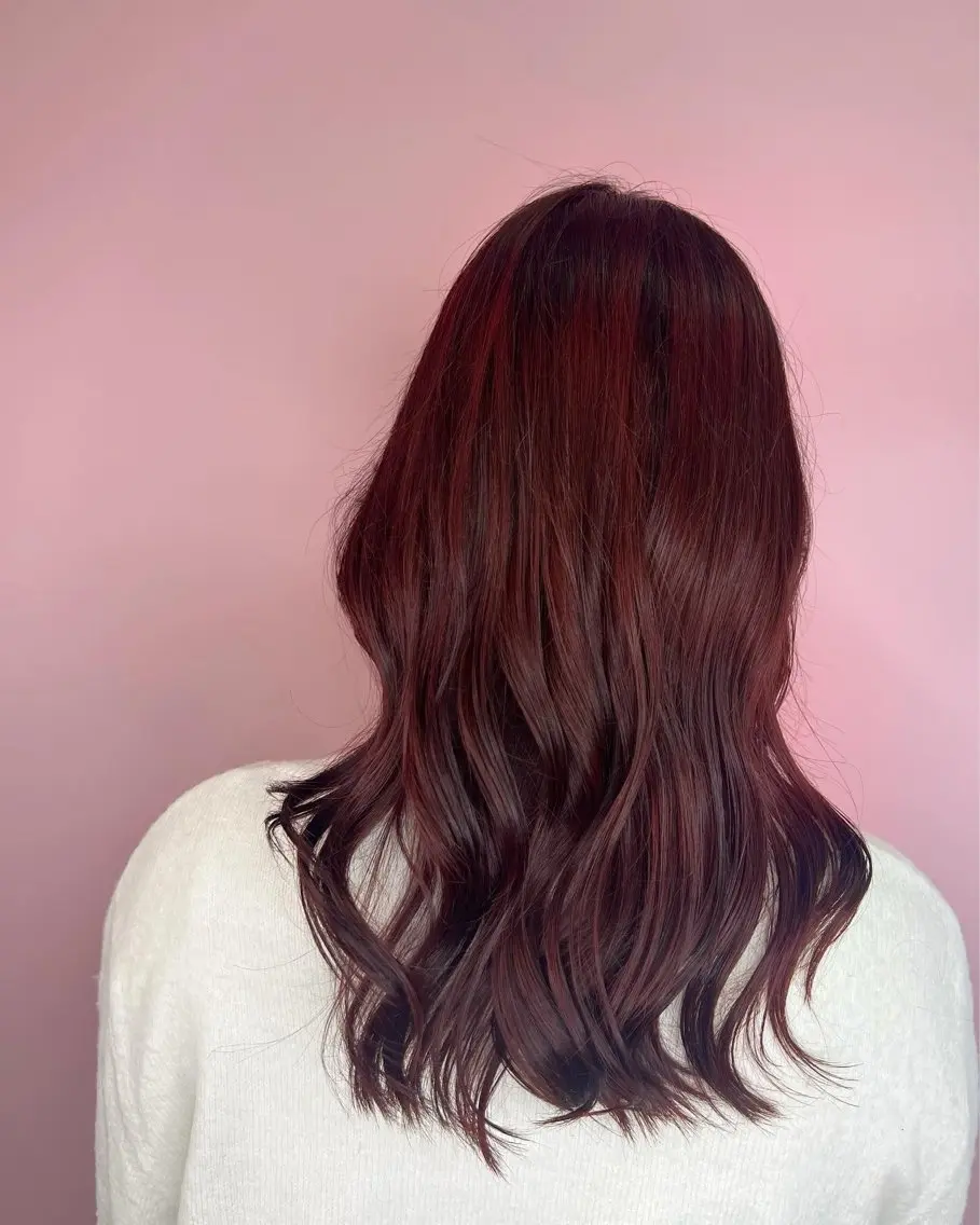 セミロング カット ヘアカラー トリートメント 大良 彩水のヘアスタイル