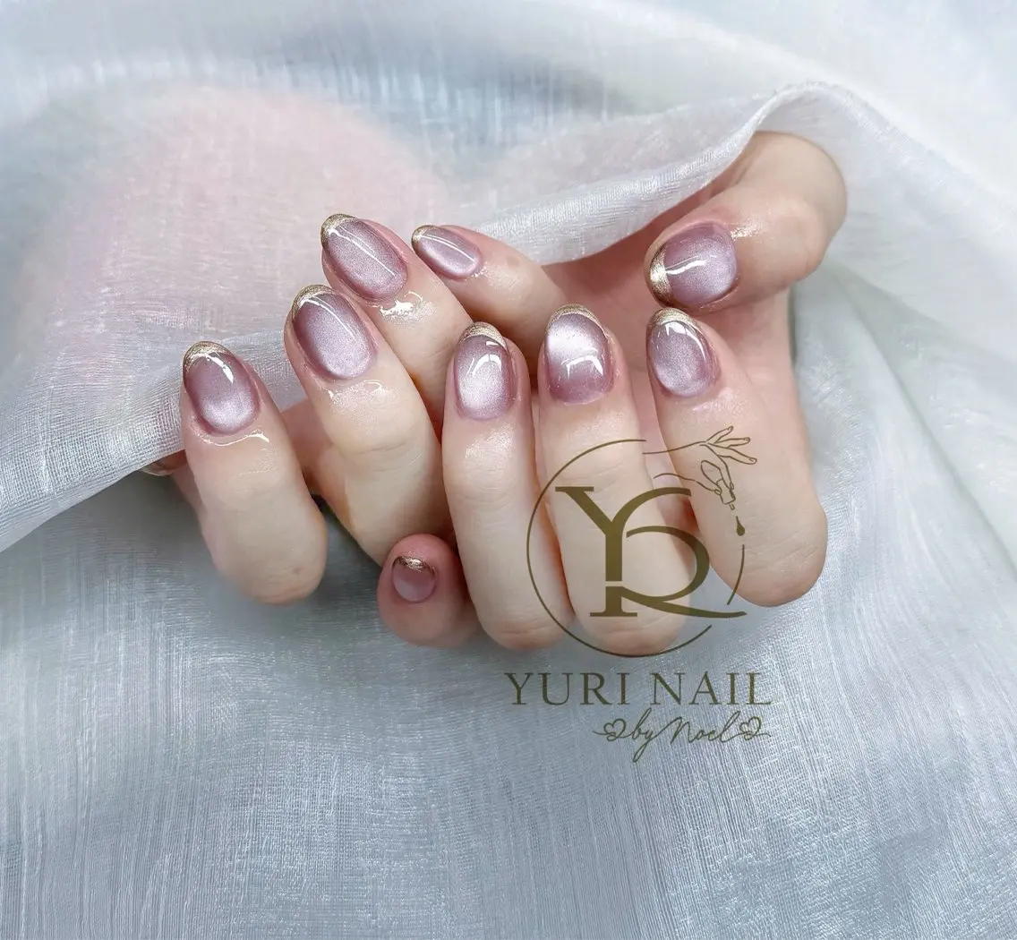 ネイル チークネイル フットネイル フレンチネイル グラデーション キラキラネイル YURI Nail Funabashiのネイルデザイン