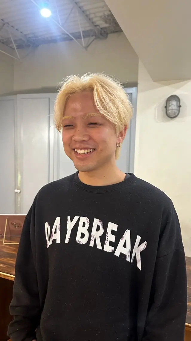 ショート カラー メンズ ヘアカラー トリートメント 🤩噂のMr.髪ポジ ティブ®️yu🤩のヘアスタイル