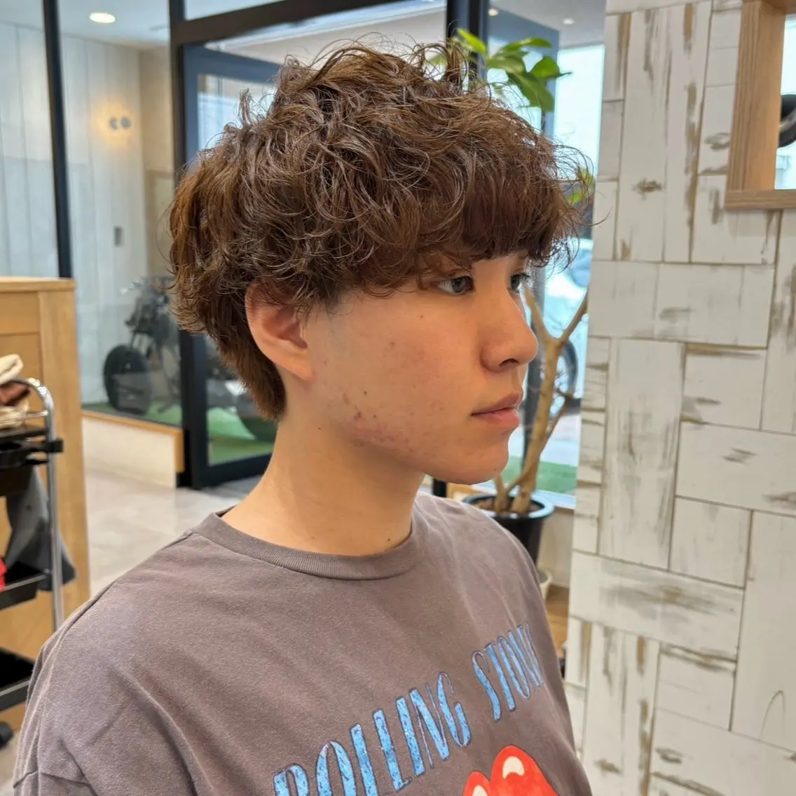 カラー パーマ メンズ メンズパーマ 外国人風カラー カット ヘアカラー パーマ 【メンズ 特化】村斎　伶次のヘアスタイル