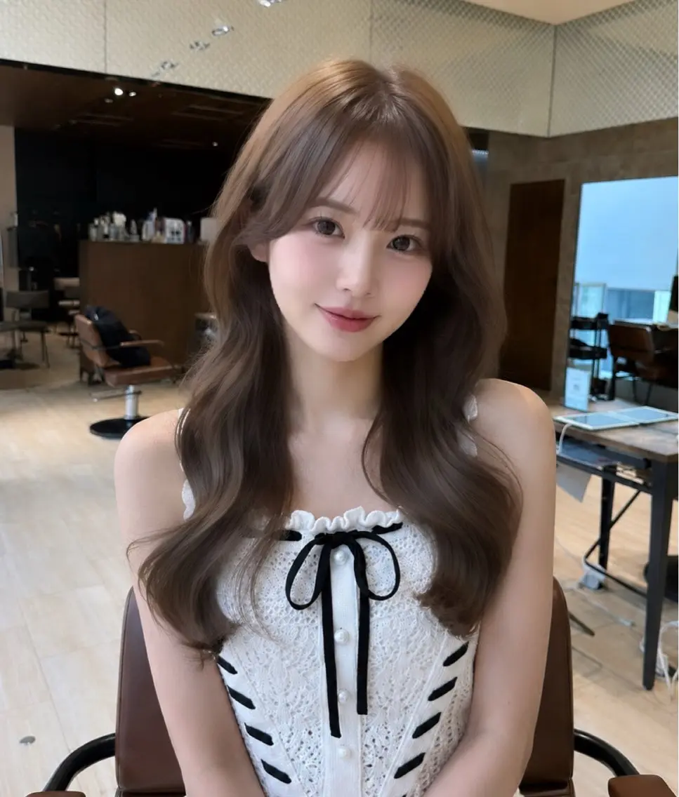 ロング ヘアカラー トリートメント 🎀韓国ヘア🎀 𝓡𝓲𝓷𝓱𝓪のヘアスタイル