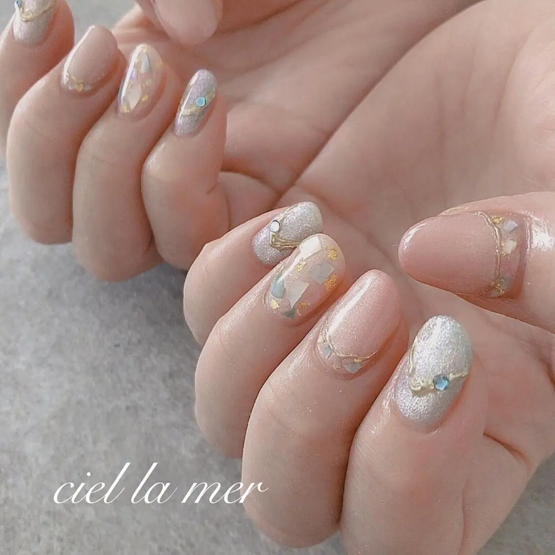 ネイル ハンドネイル フットネイル ciel la merのネイルデザイン