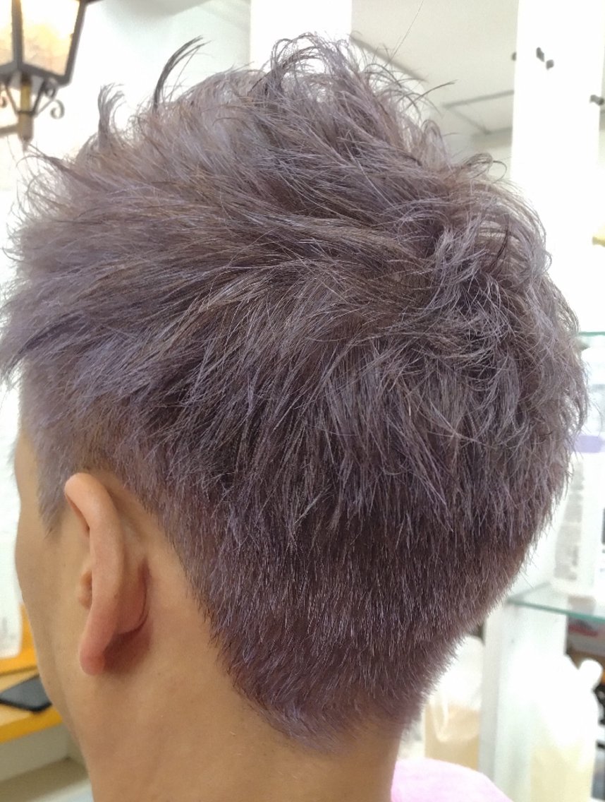 ショート メンズ アッシュ 森長 咲子のヘアスタイル