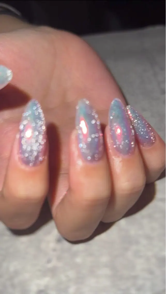 ネイル 氷ネイル・うるうるネイル マグネットネイル nail salon y＋のネイルデザイン