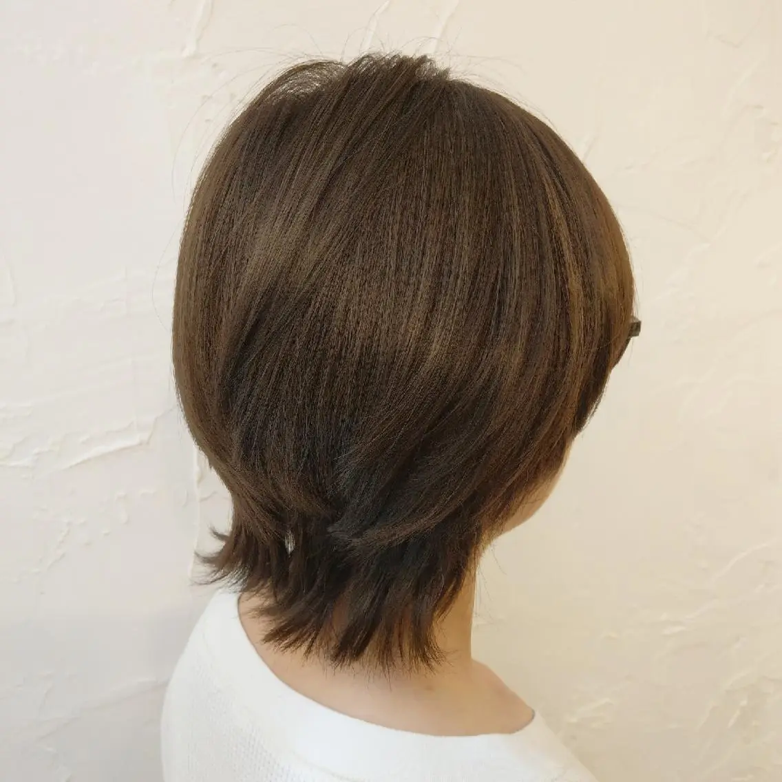 ミディアム カラー パーマ ボブ ウルフカット ウルフボブ カット ヘアカラー トリートメント ヘッドスパ Add9 柳田健登のヘアスタイル