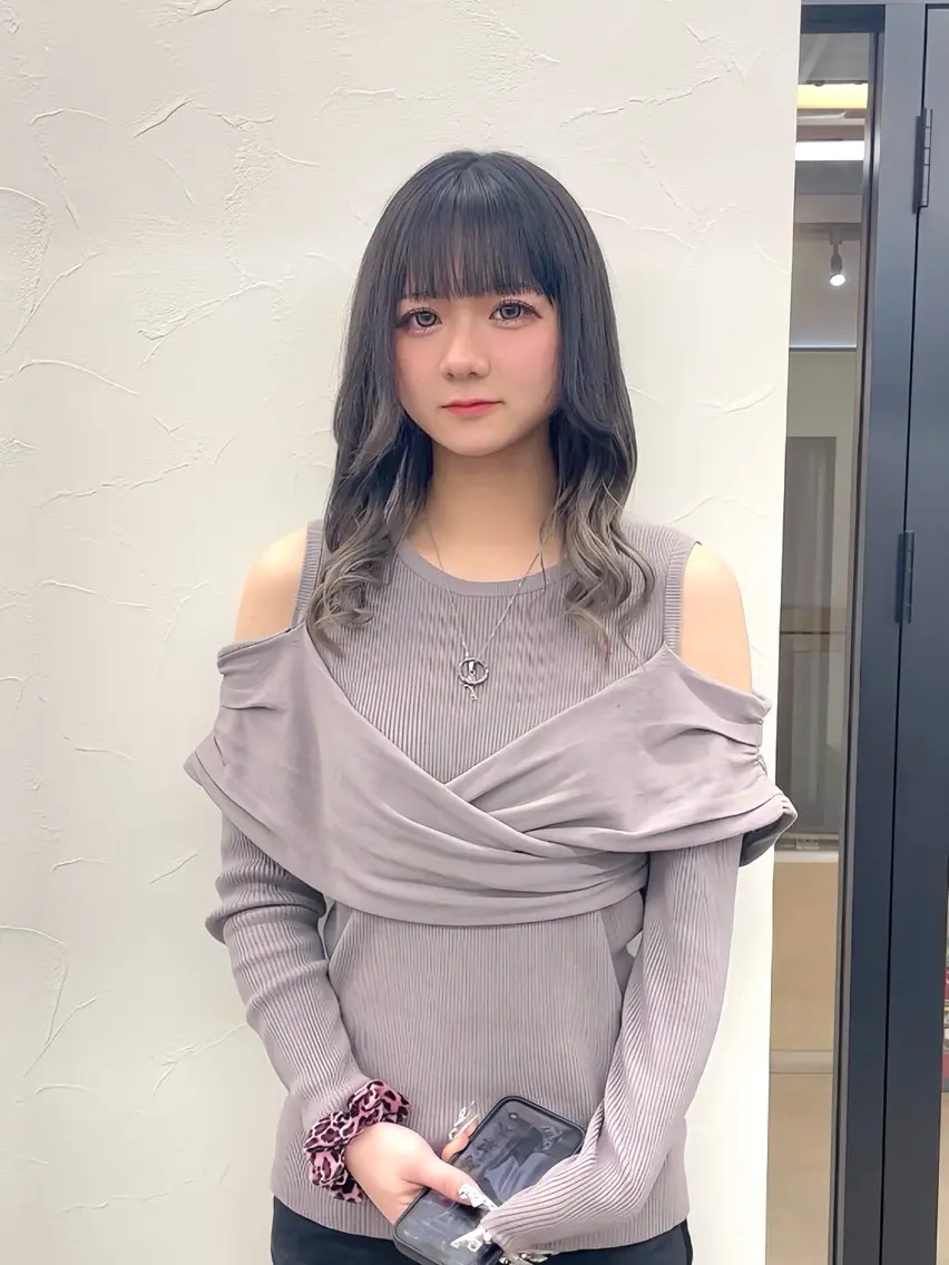 セミロング カラー ヘアカラー トリートメント エクステ/大人可愛い カラー🩷RINAのヘアスタイル